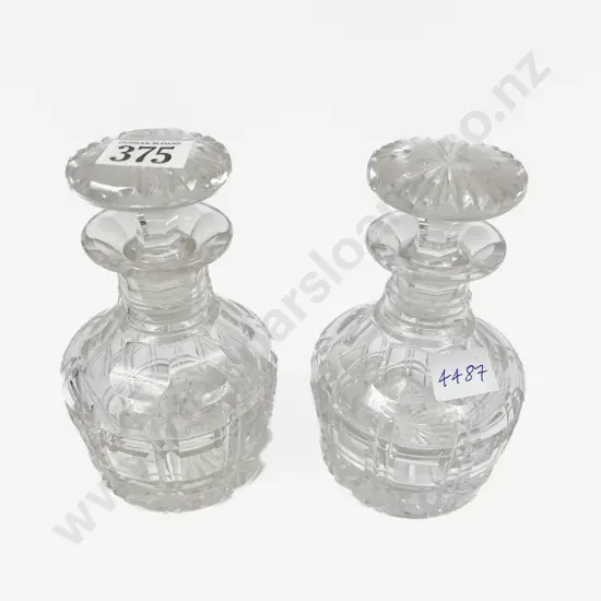 Pair of Small Stuart Crystal Decanters