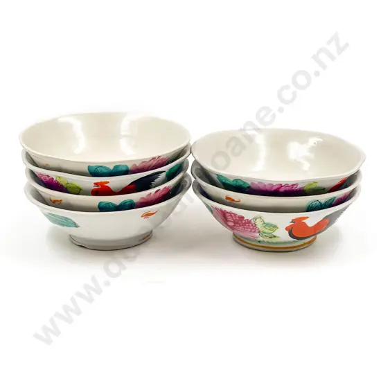 Seven Hand Painted Bowls