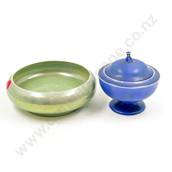 Moorcroft Green Lustre Bowl and Other