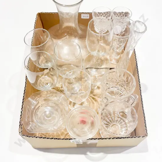 Qty of Assorted Crystal and Glassware