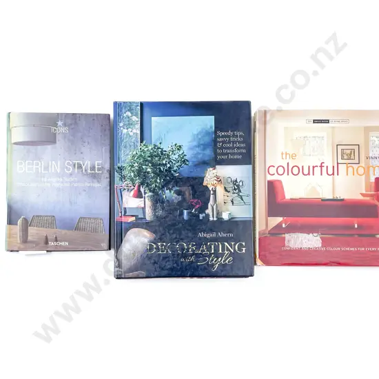 Three Assorted Home Decor Reference Volumes
