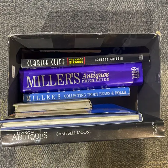 Clarice Cliff Reference Volume together with Assorted Antique Reference Books