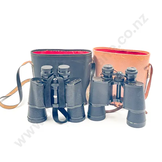 Two Cased Sets of Binoculars