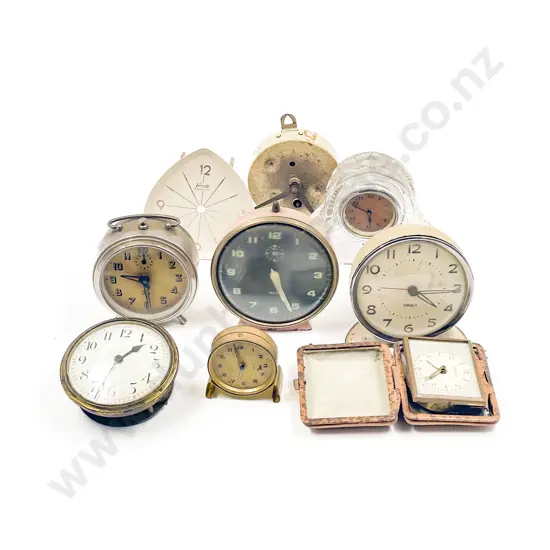 Quantity of Assorted Vintage Alarm Clocks etc