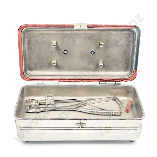 Vintage Sterilizing Unit together with Assorted Medical Instruments