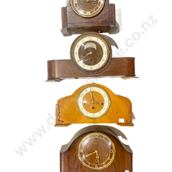 Four Assorted Mantle Clocks