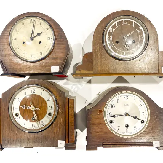 Four Assorted Mantle Clocks