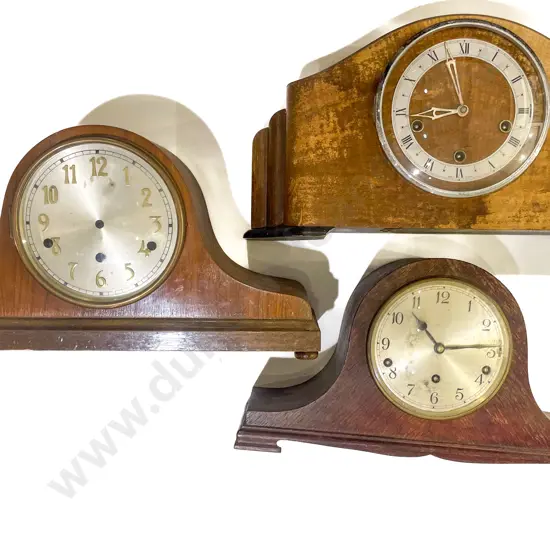 Three Assorted Mantle Clocks