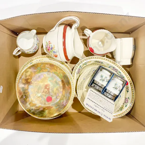 Two Boxes of Assorted China