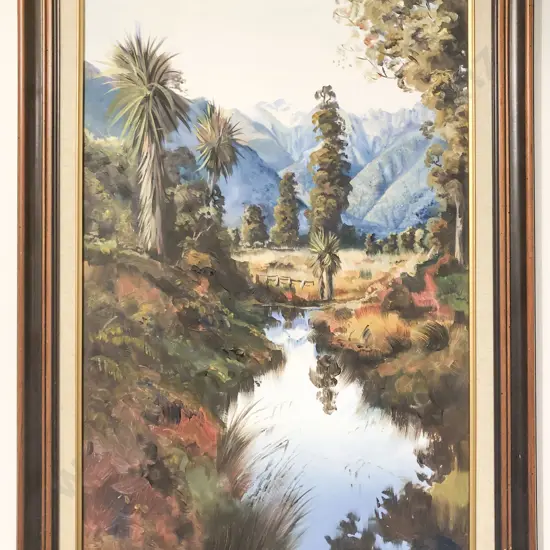 C. Pickworth Landscape Oil on Board