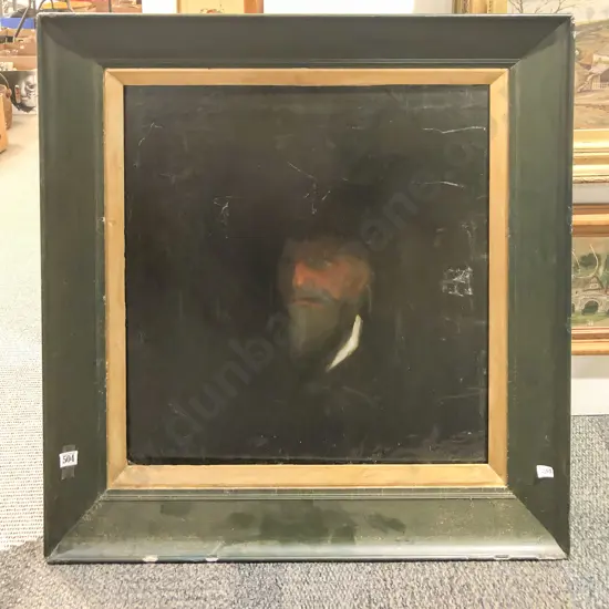 Unsigned Oil Portrait on Canvas Board