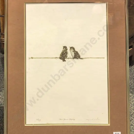 Raymond Ching "House Sparrow Fledglings" Signed Ltd Ed Print
