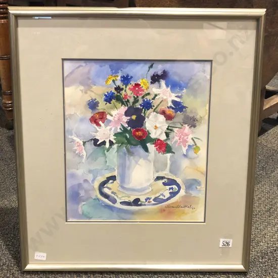 Vivian Manthel Floral Still Life Watercolour