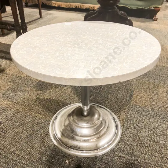 1950's Circular Formica Top Coffee Table