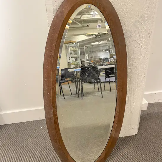 Oval Bevel Edged Wall Mirror