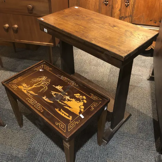 Oak Side Table and Other Occasional Table