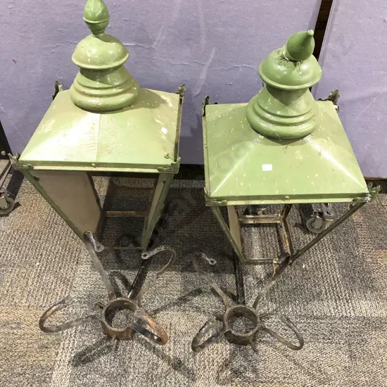 Two Large Vintage Street Lanterns