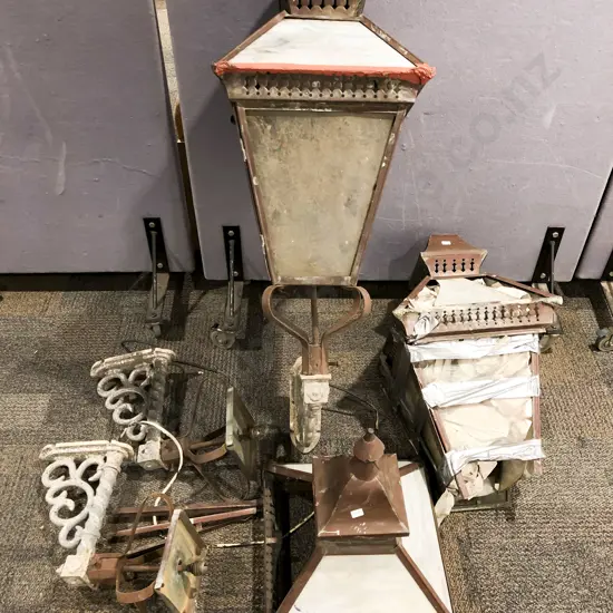 Two Large Vintage Street Lanterns