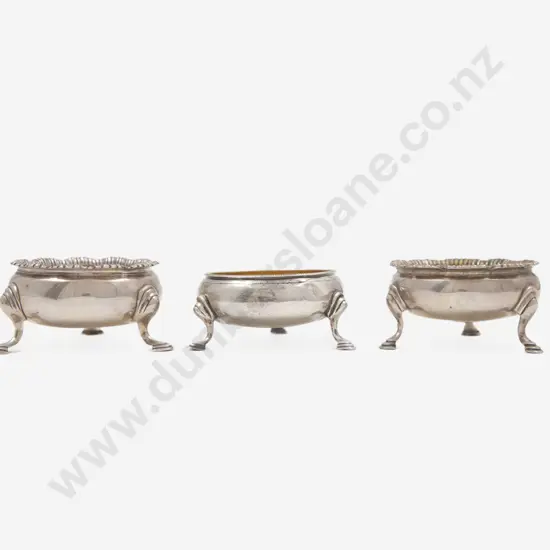 Pair Of Early Geo III S/S Circular Salts