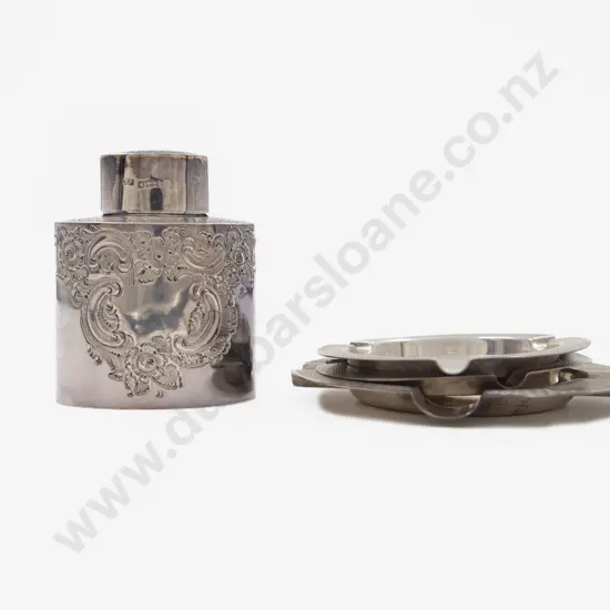 Small Vict S/S Tea Caddy