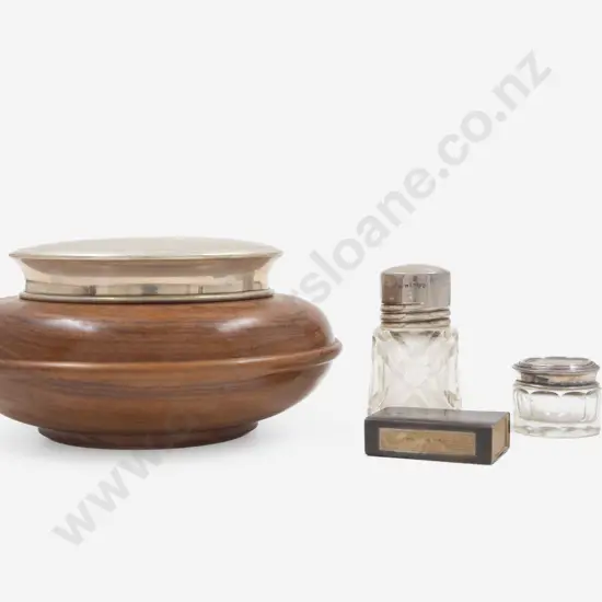 S/S Lidded NZ Wooden Bowl