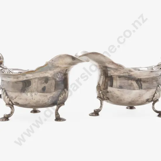 Fine Pair Of Geo III S/S Gravy Boats
