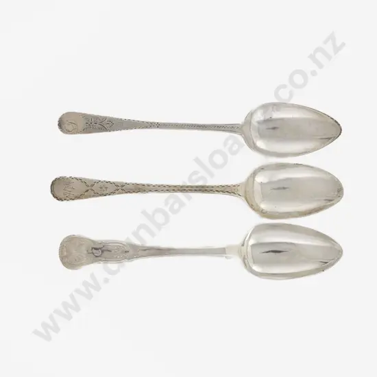 3 S/S Fiddle Pattern Dessert Forks