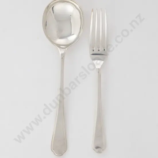 28 Piece Geo VI S/S Cutlery Set By Walker & Hall