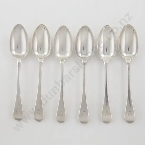 Set Of 6 Early Vict S/S Dessert Spoons