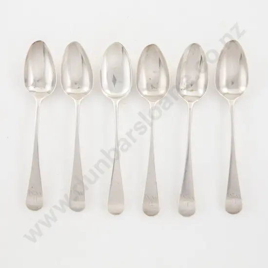 Composed Set Of 6 C19th S/S Teaspoons