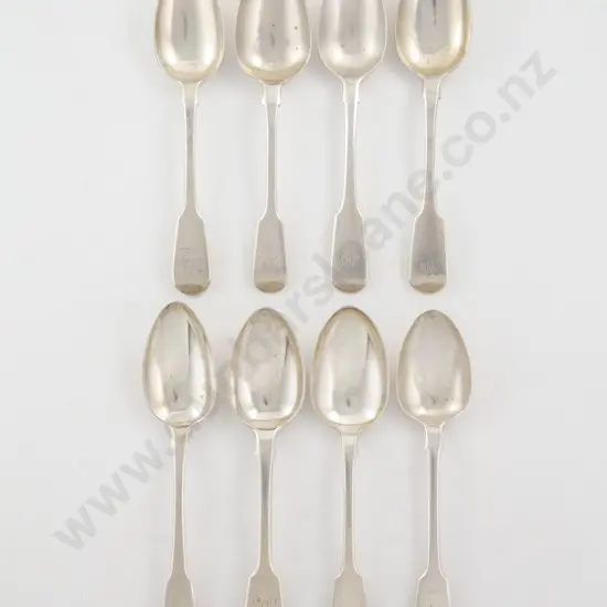 Composed Set Of 8 S/S Dessert Spoons