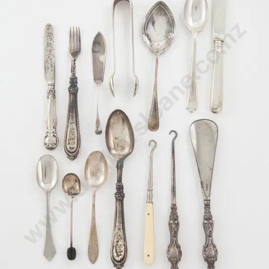 Small Group Of S/S Flatware & Accoutrements