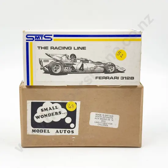 Two Diecast White Metal Kit Set Small Scale Models