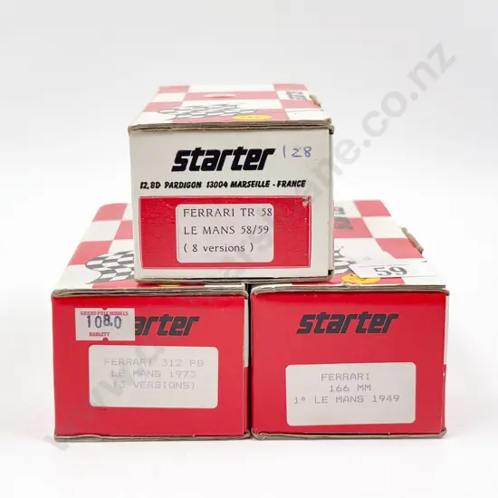 Three Starter Made in France Resin Kit Set 1/43 Scale Models