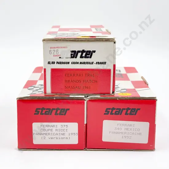 Three Starter Made in France Resin Kit Set 1/43 Scale Models