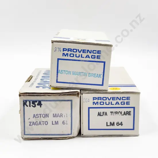 Provence Moulage Resin Kit Set 1/43 Scale Models Two Aston Martin Models and Alfa