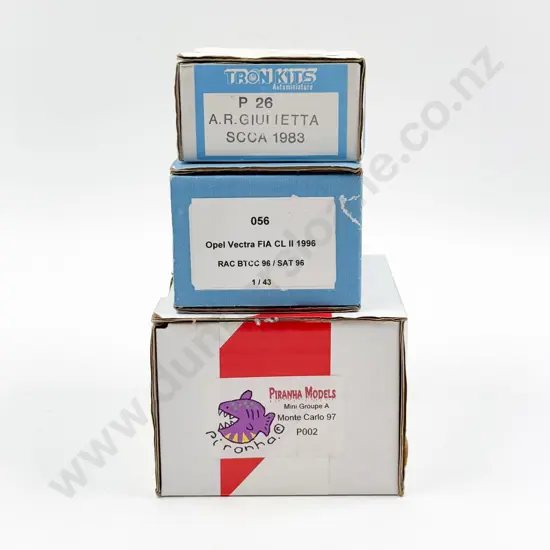 Three Mixed Manufacture Resin & Diecast Kit Set 1/43 Scale Models