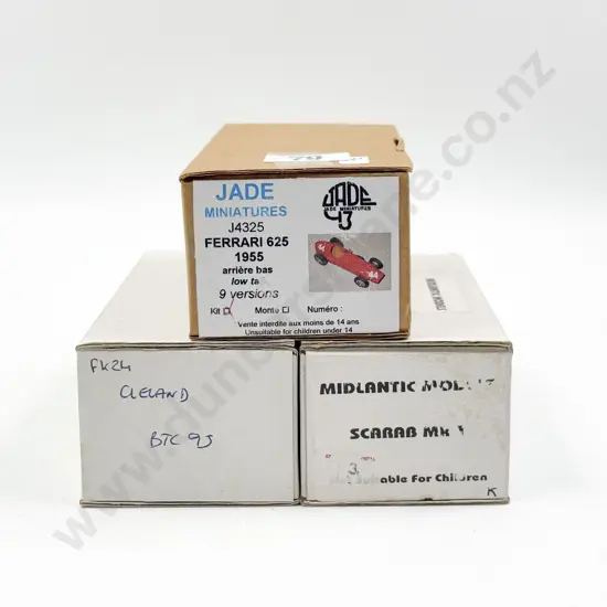 Three Mixed Manufacture Resin & Diecast Kit Set 1/43 Scale Models