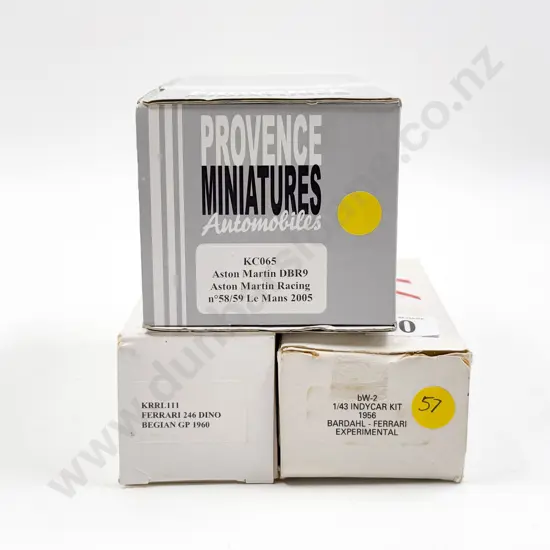 Three Mixed Manufacture Resin & Diecast Kit Set 1/43 Scale Models