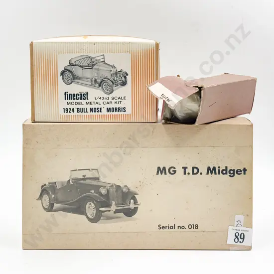 Wills Finecast England Diecast Model Kit 1/24 Scale MG TD Midget