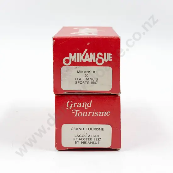 Two Mikansue 1/43 Scale Models Lago-Talbot 1937 and Lea Francis Sports 1947