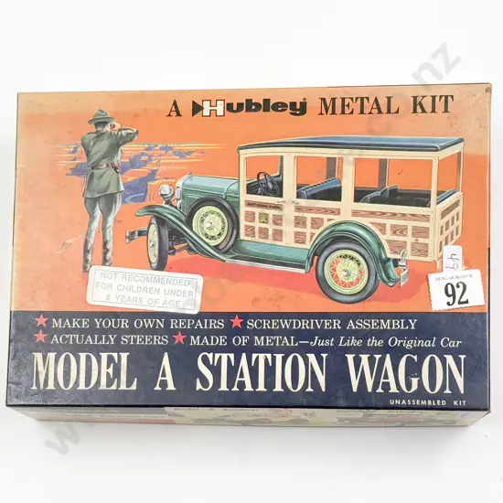 Hubley Diecast and Plastic Model Kit Scale Model A Station Wagon