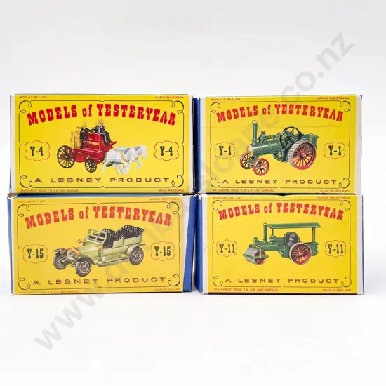 Models of Yesteryear Picture Boxed Models Y-1 Y-11 Y-15 and Y-4