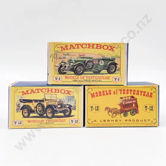 Matchbox Models of Yesteryear Pictorial Boxes Y-13 Y-5 Y-4