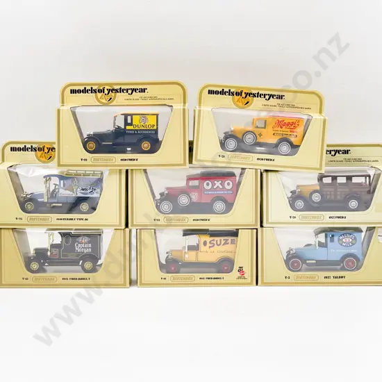 Eight Models of Yesteryear Yellow Boxed