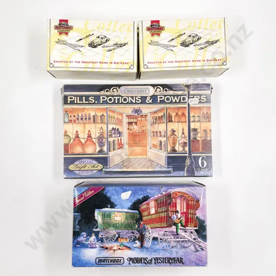 Matchbox YSH1 Gypsy Caravan Gift Set Pills Potions & Powders Two YAS04/2 Trucks