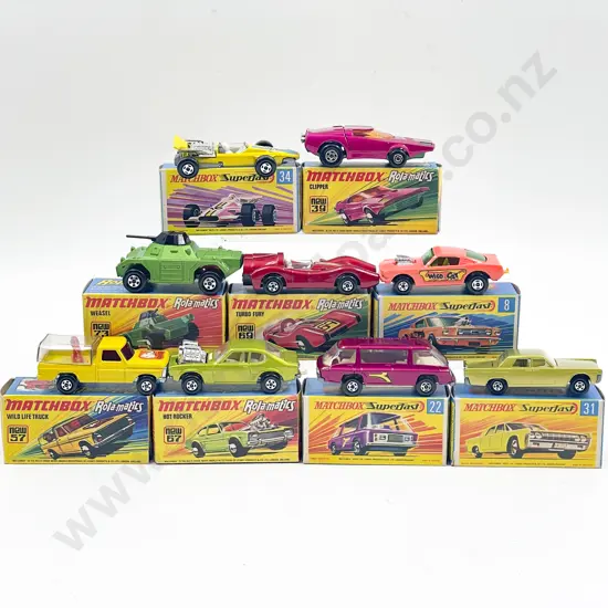 Matchbox Superfast Boxed 31 34 8 22 Rola-matics 39 69 67 57 73