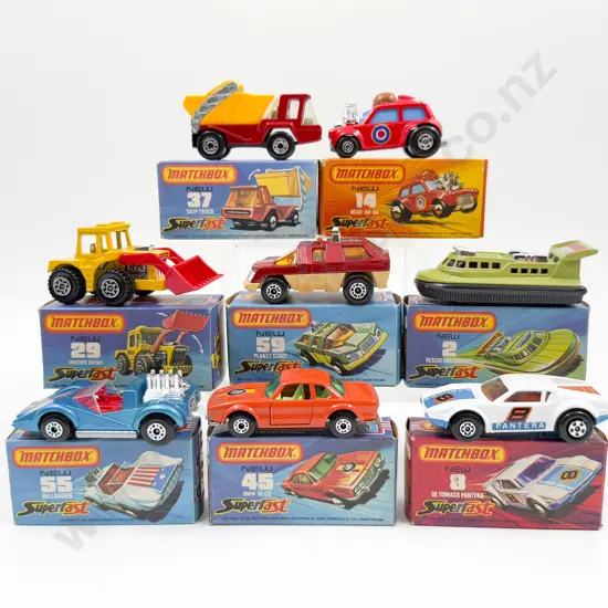 C1970's Eight Boxed Matchbox 1-75 Series Superfast Models