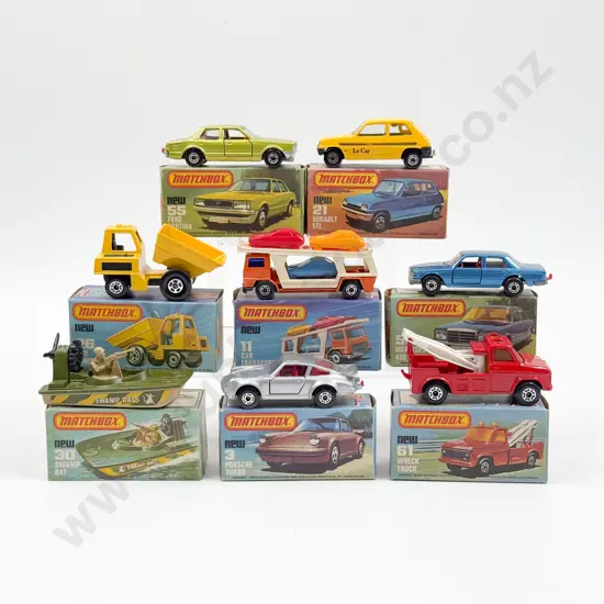 Eight Boxed Matchbox 1-75 Series Superfast Models