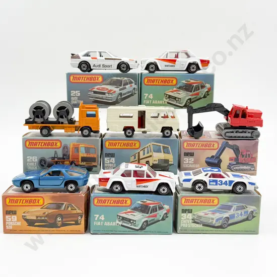 Eight Boxed Matchbox 1-75 Series Superfast Models
